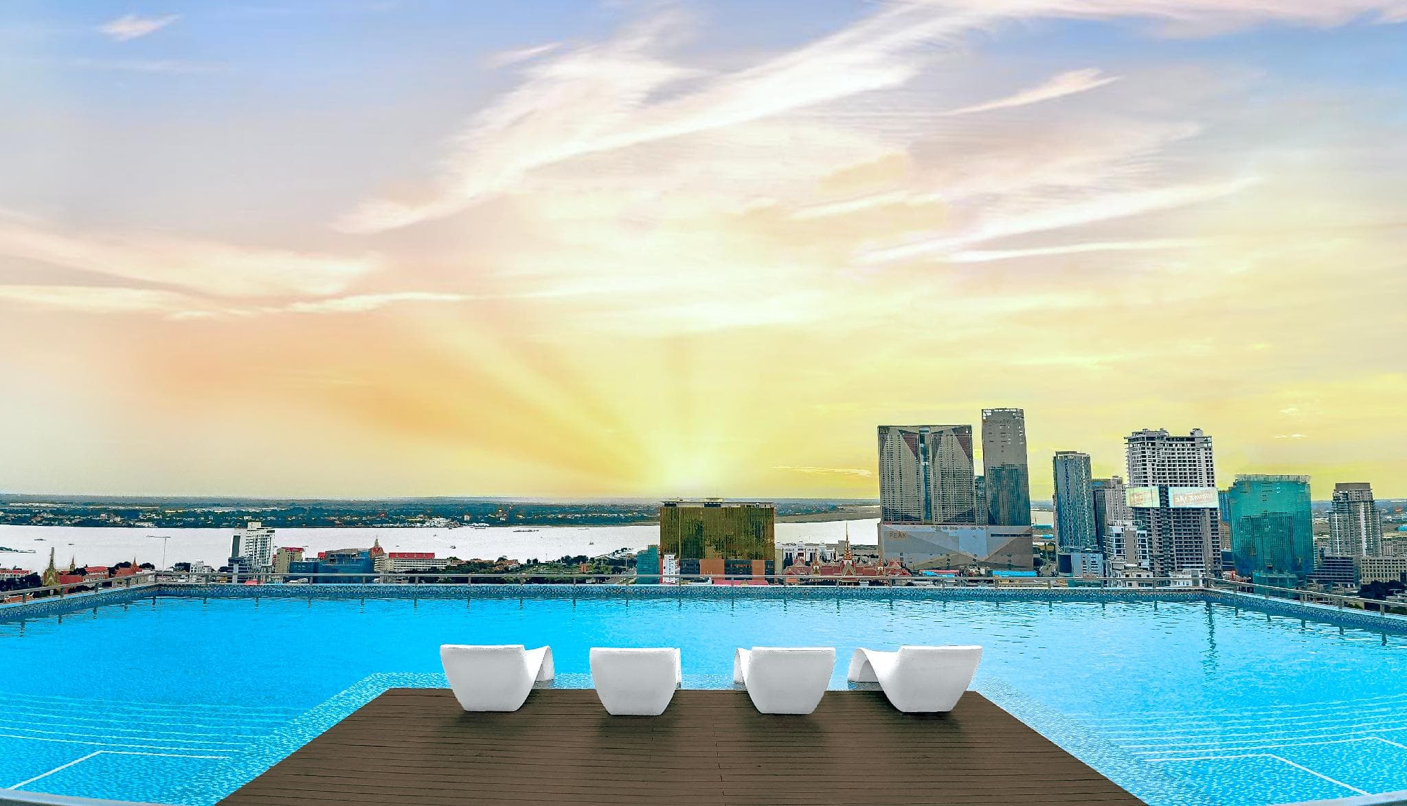 Phnom Penh Infinity Pool Min. $22/N - M Residence